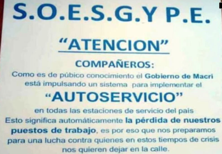 CARGAR NAFTA SIN EL PLAYERO, LA PROPUESTA QUE ENFRENTA AL GOBIERNO CON UNO DE LOS LÍDERES DE LA CGT